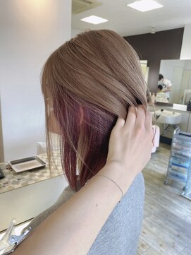 ケイズヘアー(K’s hair) ミルクティー×インナーピンク