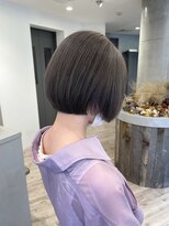 くびれボブ☆スモーキーグレージュ【池袋.髪質改善.ヘアカラー】