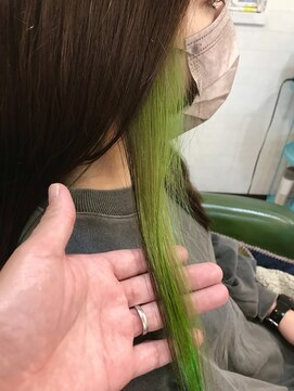 ヒッピーヘアー(Hippie Hair) インナー グリーン