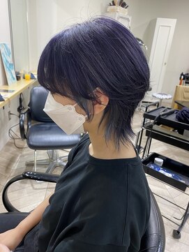 エル(EL by green) 《tomi》ショートウルフ×ディープパープル