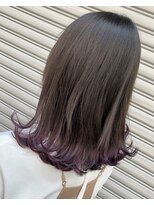ユニーク(UniQ) 裾カラー×パープル×髪質改善トリートメント