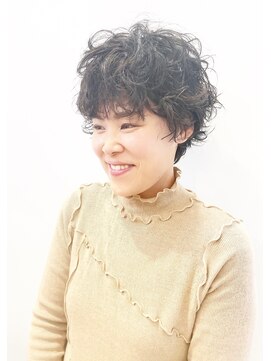 モリオフロムロンドン 松戸店(Morio from London) 【松戸 藤原】黒髪マッシュパーマ