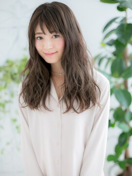 レアワンハナレ センター北美容院(lea/1 HANARE) センター北/髪質改善/プラチナグレージュ×大人波巻きb