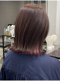 ベージュカラー インナーカラー ブリーチ 髪質改善 酸熱