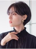 青山 表参道 ショートカット 30代40代 チョコレートブラウン