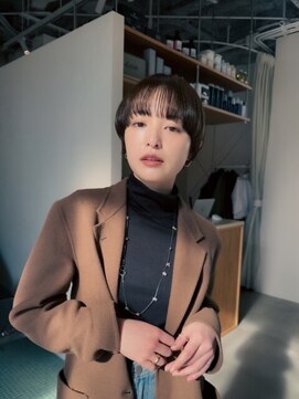 エルム 原宿 表参道(yelm) ★くびレイヤーエモージュイメチェンハッシュカットフルバング