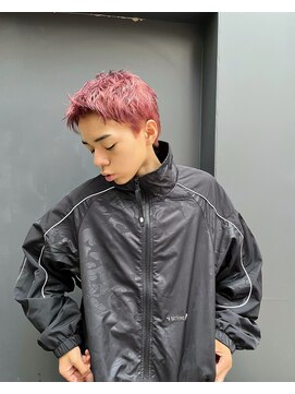 ノラ シブヤ(NORA) メンズベリーショート・メンズハイトーン・ピンクカラー