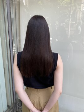 キュア 表参道(CURE) 黒髪/グレージュカラー/ココアベージュ/ヘルシーロング[表参道]