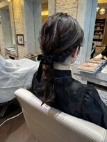 ヴィサージュプラス(VISAGE plus)&nbsp;王道ふわふわ編みおろし×ベロアリボン