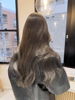 ルル(loulou)&nbsp;loulou  ブリーチなしオリーブグレージュ♪ロングレイヤー　薬院