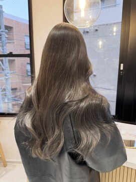 ルル(loulou) loulou ブリーチなしオリーブグレージュ♪ロングレイヤー 薬院