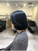 20代30代40代◎似合わせイメチェン美髪ネイビーブルー