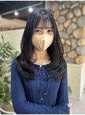 大人可愛いレイヤースタイル/艶ロング