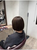 まるみボブ ショートボブ シースルーバング