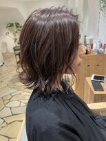 ルーツヘアーガーデン(Roots hair garden)&nbsp;外はねミディ/20代30代40代大人きれい/グレージュ