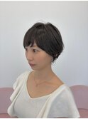 グレージュカラー×今っぽショート
