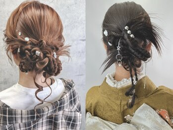 ラカシェット(la-cachette)の写真/【栄/錦ヘアセット専門店】主役級の可愛いに出会える☆お出かけにもぴったりなアレンジで視線を独り占め♪