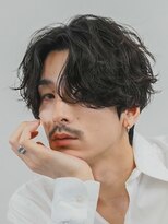 フィフス 原宿(fifth)&nbsp;原宿フェザーパーマメンズカットネープレスセンターパート30代