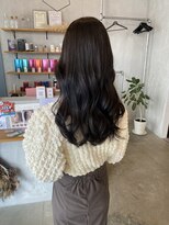 シェル 津山の手店(shel)&nbsp;オリーブカラー暗髪艶髪髪質改善