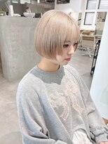 モリオフロムロンドン 大宮店(morio from London)&nbsp;【坪井】ケアブリーチ ×ブロンドボブ