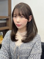 ビューネオ(VIEW NEO)&nbsp;ワンカールで可愛いレイヤースタイル/ミディアム/顔周りカット