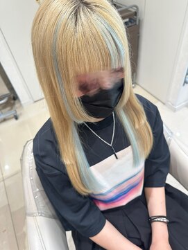 キャパ(CAPA) インナーカラー前髪メッシュシールエクステ