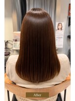 シェルベアー 銀座(ShellBear) 銀座縮毛矯正|ミディアムロングがツヤサラに