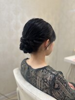 フレア(FLAiR) 20代30代結婚式お呼ばれヘアボブシニヨンスタイル/上大岡/セット
