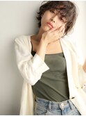 大人かわいい無造作マッシュショート