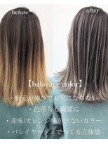 アライブ キチジョウジ(ALIVE Kichijoji) エアータッチバレイヤージュ白髪ぼかし／ケアブリーチハイライト