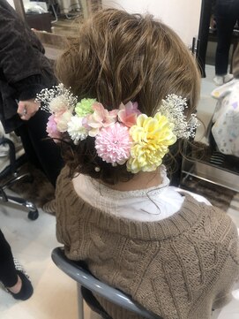ヘアーデザインフロイデ(HAIR DESIGN freude) ドライフラワー×ヘアセット