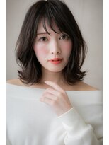 カバーヘア イヴ 戸頭店(COVER HAIR EVE) 斜めバングxくせ毛風カールの小顔ネオウルフZ戸頭30代40代50代