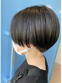 カーキアッシュハンサムボブ