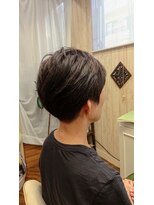 ヘアアンドメイク イムス(hair&make imus) 刈上げグレージュショート