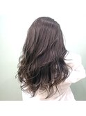 【liris】グレージュハイライト×白髪ぼかし×くびれ巻き