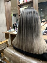 ラフ 難波店(LAFF)&nbsp;#黒髪#ボブルフ#ネビージュ#小顔#ワンレン