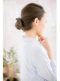 オフィスでもOK！美人顔抜け感ノットヘアc1