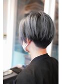 【SHARON原宿】アッシュグレー× ハンサムショート