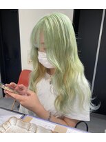 クペウ(copeu) lime green×white blond （miki）