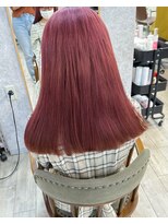 ミニム ヘアー(minim hair)&nbsp;【minim×高橋】ブリーチ1回ピンクカラー