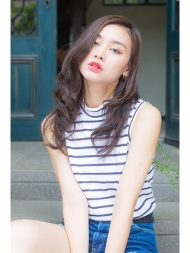 ステージ(STAGE) 大人かわいい/レイヤーロング/グレーベージュ/前髪パーマ/幡ヶ谷