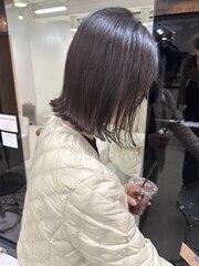 切りっぱなしボブ*レイヤーボブ*前髪ありボブ*ナチュラルボブ