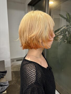 レコ 渋谷(LECO) 抜きっぱなしハイトーン×裾オレンジ