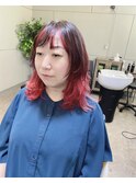 ピンクと赤