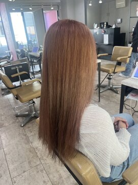 アジールヘア 所沢プロペ通り店(agir hair) ミルクティーベージュ前髪イメチェンこなれミディブリーチ所沢