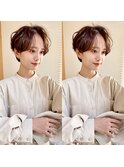 Lond.海気　ハンサムショート　ニュアンスパーマ