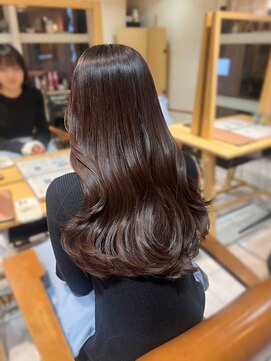 ラボヌール ヘアー エクラ(La Bonheur hair eclat) ショコラブラウン/レイヤーカット