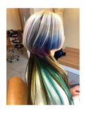 クラゲヘアー×デザインカラー