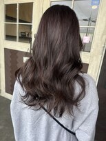 ムード マグ レーベル 南松本(MOOD Mag Label)&nbsp;20代30代透明感暗髪アッシュブルーグレージュ丸みボブ