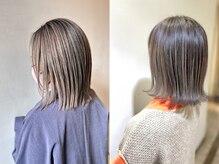 おすすめのスタイル3選！その2～透明感ハイライト（赤身やオレンジを抑えたい方）